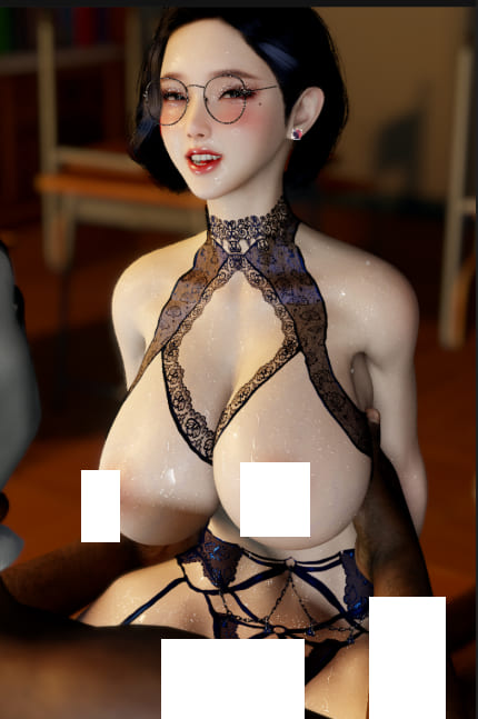 [3D] fengying：‎老师这道题太难了1 性感黑丝眼镜娘